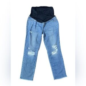 Isabel Maternity Jeans Straight Crop 2